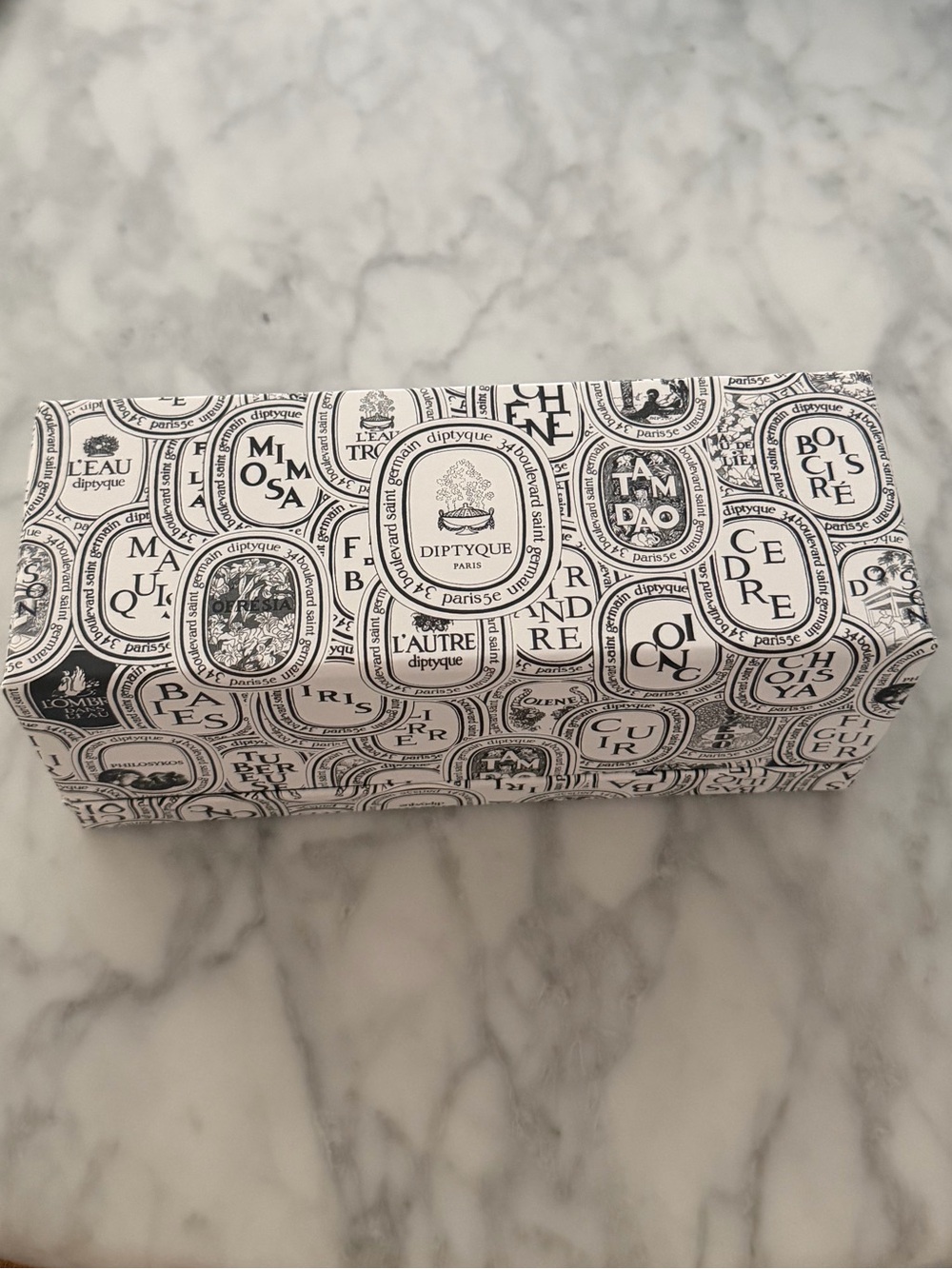 Diptyque empty candle box